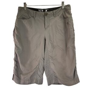Mountain Hardwear Women's Grey Nylon Hiking Shorts Size 6